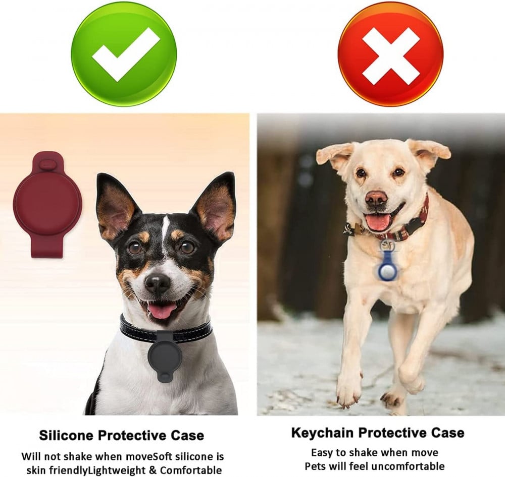 Air tag Positioning and tracking pet anti-loss silicone cover