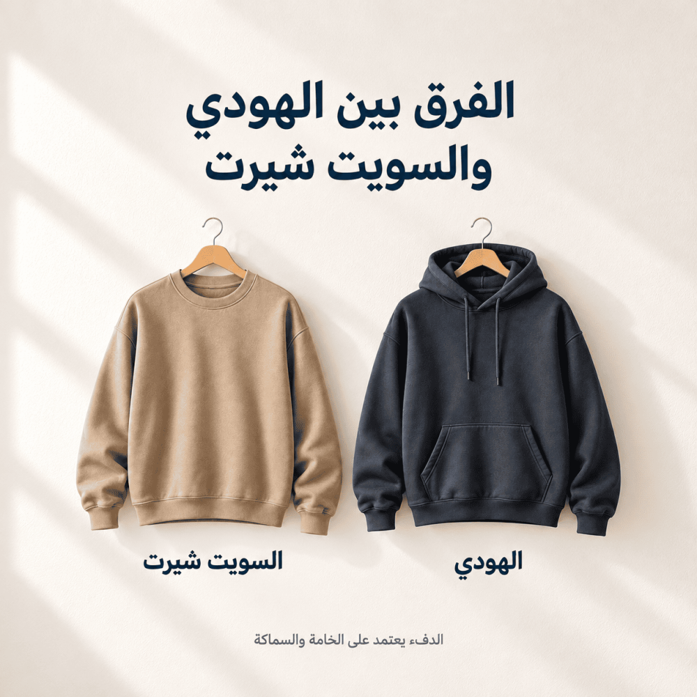 الفرق بين الهودي والسويت شيرت