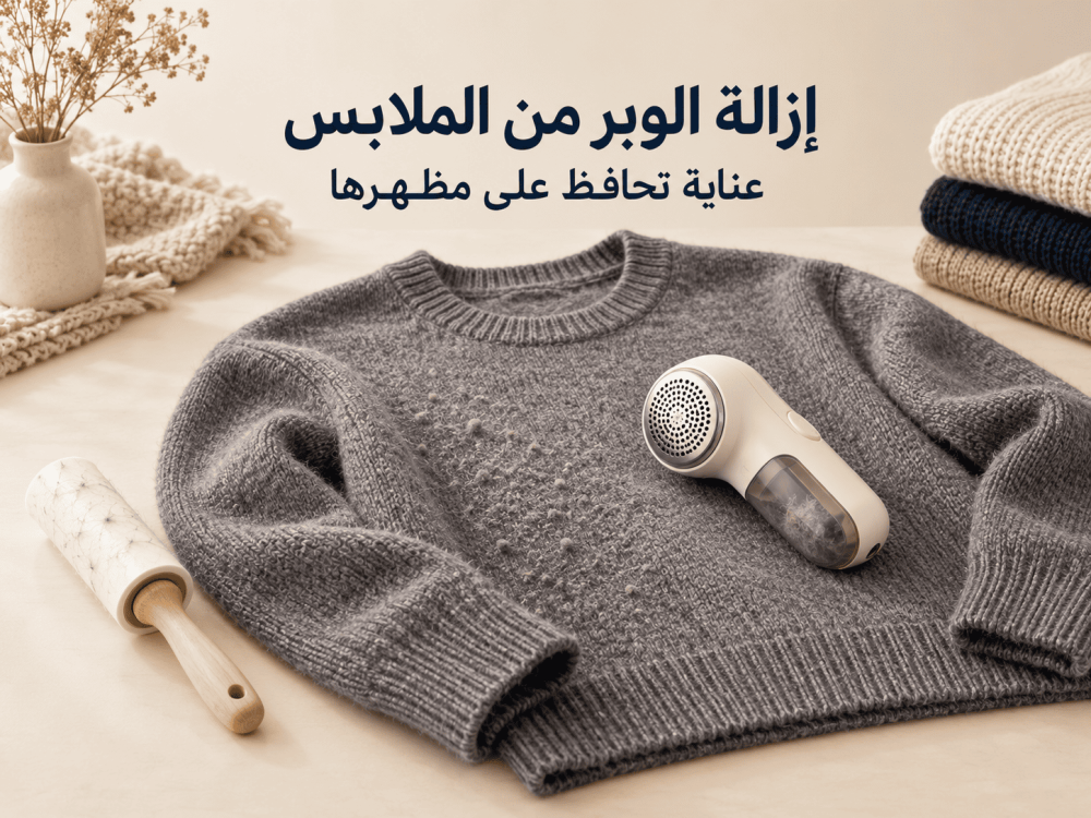 طريقة إزالة الوبر من الملابس
