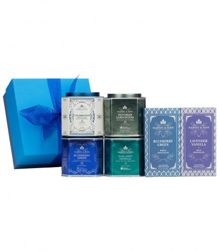 مجموعة هدية شاي وينتر بلو Harney & Sons