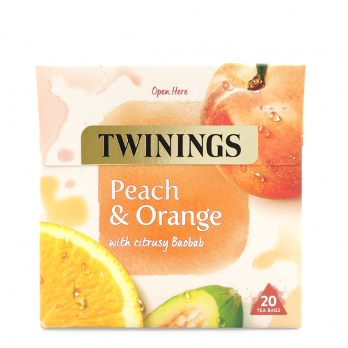 شاي فواكه Twining بالخوخ والبرتقال والباوباب