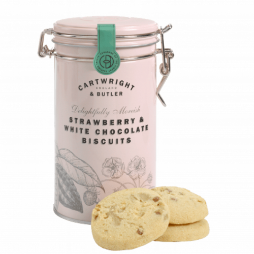 بسكويت فاخر بالفراولة والشوكولاته البيضاء من كارترايت وبتلر