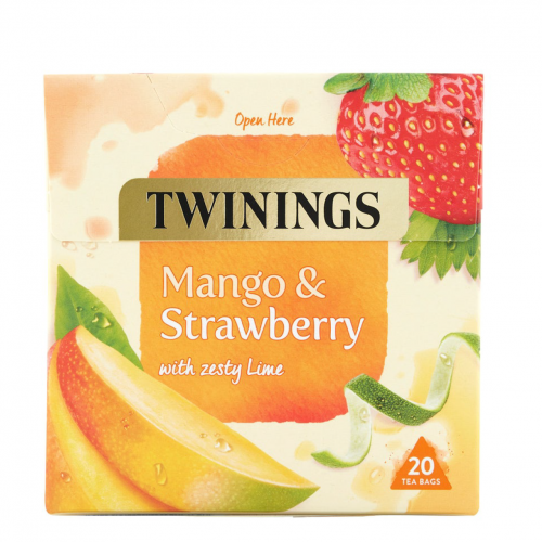 شاي فواكه Twining بالمانجو والفراولة