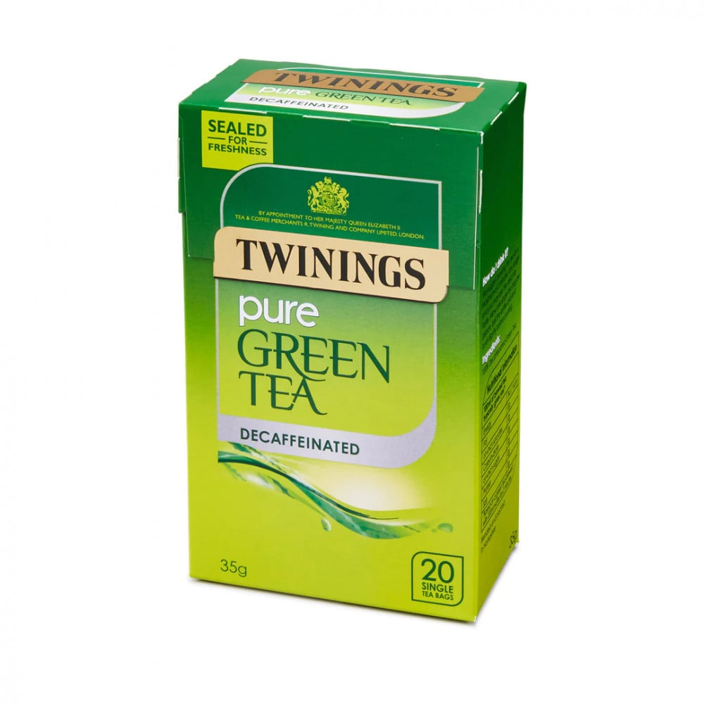 Twinings Green Decaffeinated Tea Bags - 20/Box