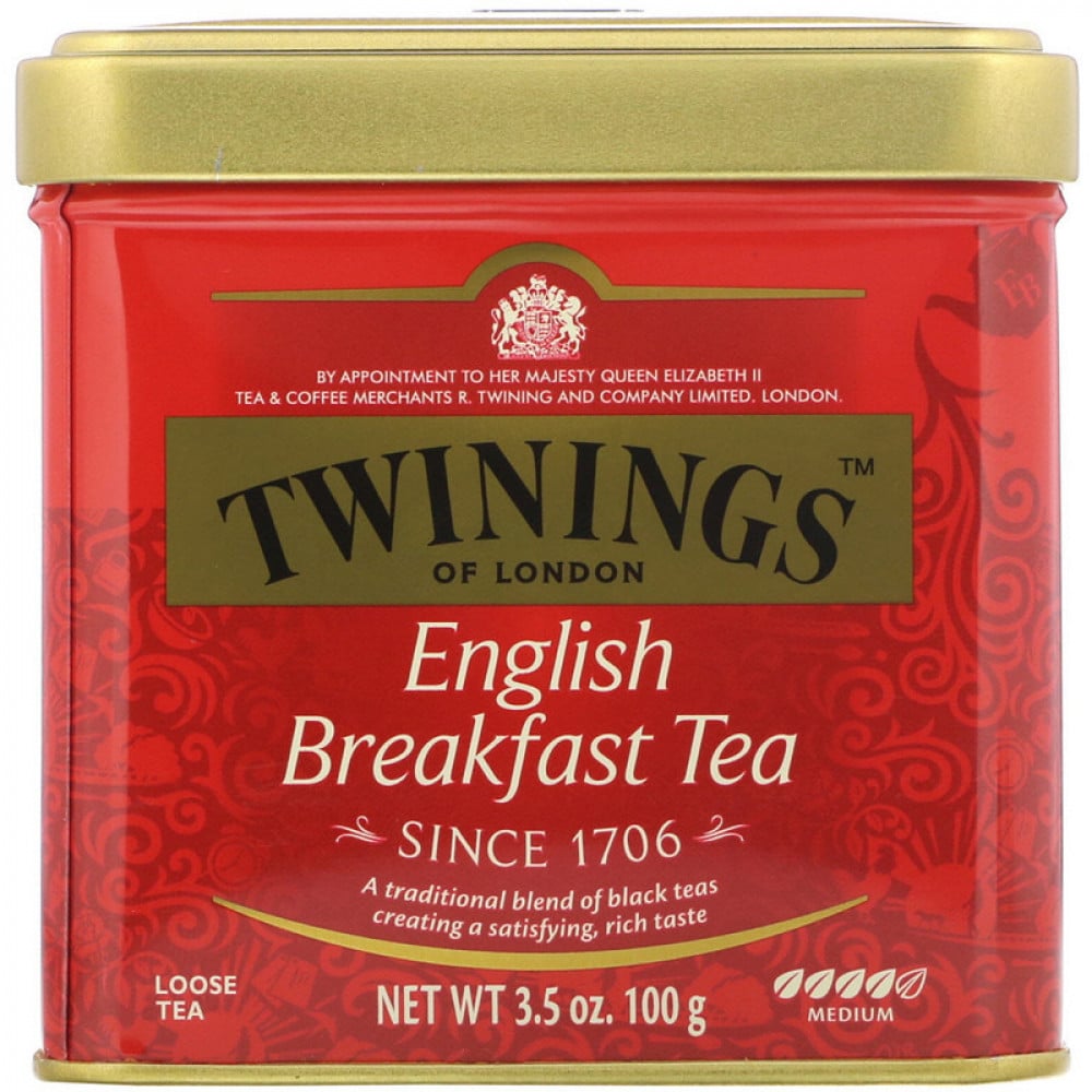 Twinings English Breakfast Tea, 100 Teabags, Premium Black Tea