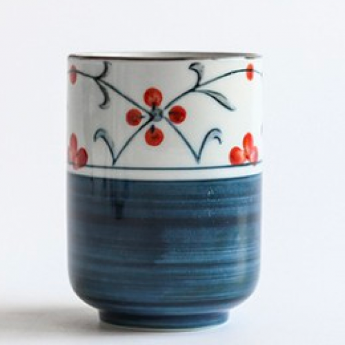 كوب قهوة لاتيه Orchid أزرق