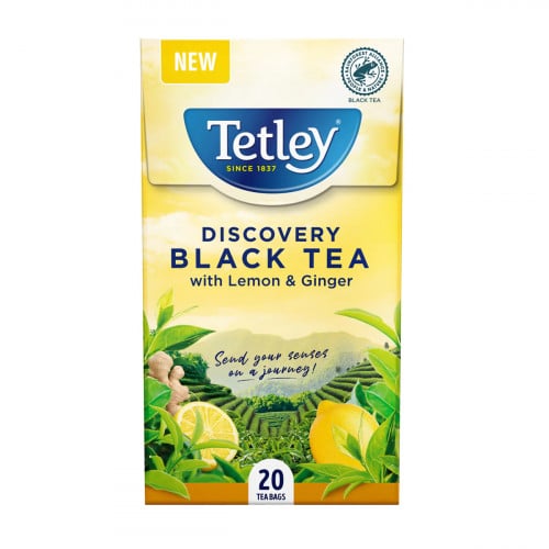 شاي أسود Tetley بالليمون والزنجبيل