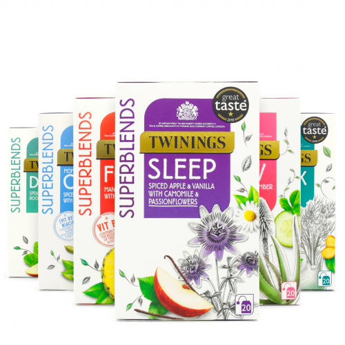 شاي أعشاب مزيج سوبر Twining مجموعة كاملة