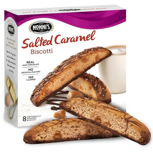 بسكويت إيطالي فاخر Nonni's بالكراميل المالح