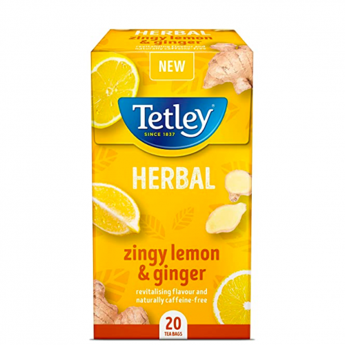 شاي أعشاب Tetley الليمون والزنجبيل