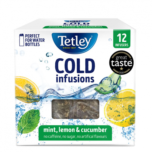 منقوع الماء البارد Tetley النعناع والليمون والخيار