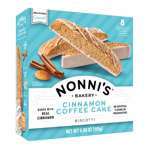 بسكويت إيطالي فاخر Nonni's كعكة السينامون