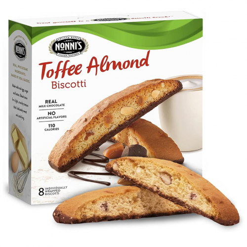 بسكويت إيطالي فاخر Nonni's باللوز والتوفي