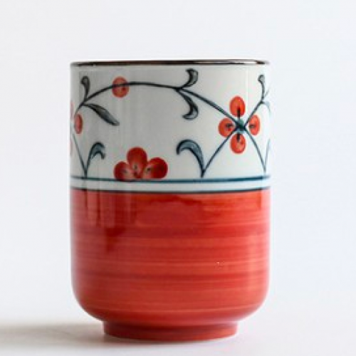 كوب قهوة لاتيه Orchid أحمر