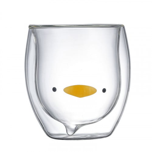 كوب زجاجي مزدوج Duck