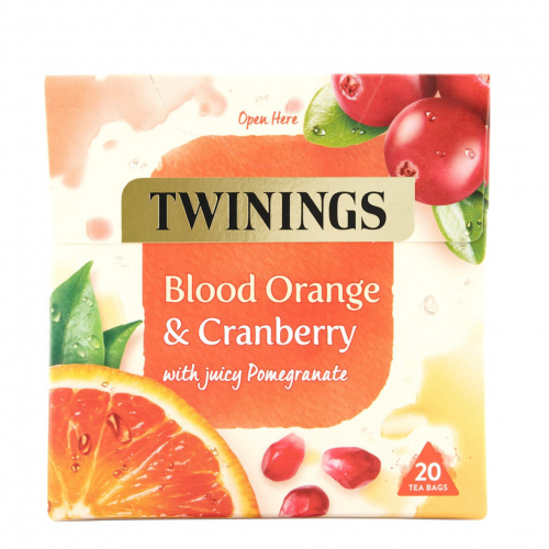 شاي فواكه Twining بالبرتقال الأحمر والتوت البري