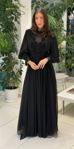 فستان - أسود