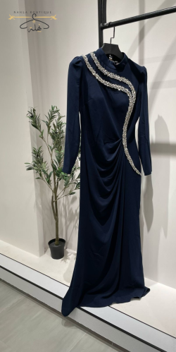 فستان سهرة - كحلي