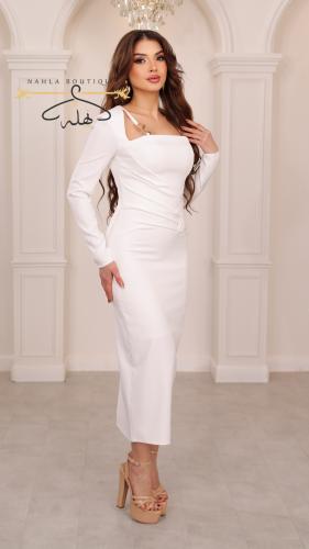 فستان - أبيض