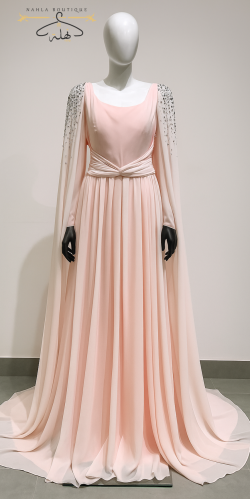 فستان سهرة - وردي