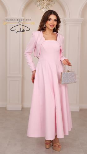 فستان مع جاكيت - وردي