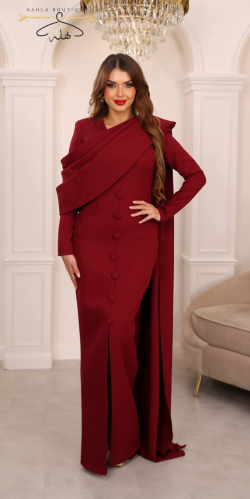 فستان سهرة - برغندي