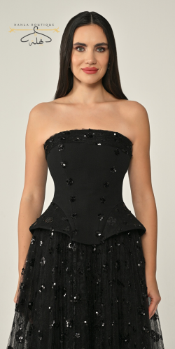 فستان سهرة - أسود