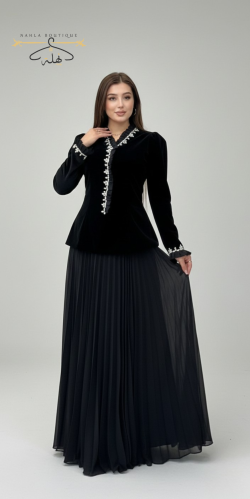 تيور مخمل - أسود