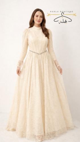 فستان سهرة - أوف وايت