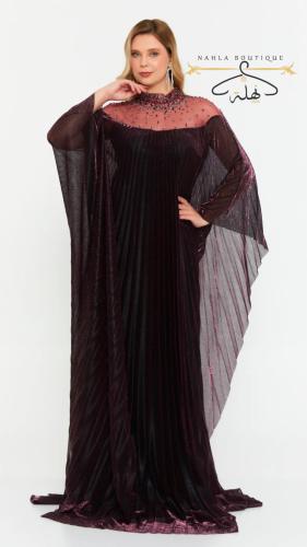 فستان سهرة - عنابي