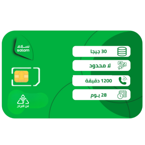 سلام فليكس 110 شريحة مسبقة الدفع | 28 يوم