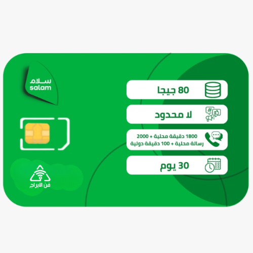 سلام سولو 199 شريحة مسبقة الدفع | شهر