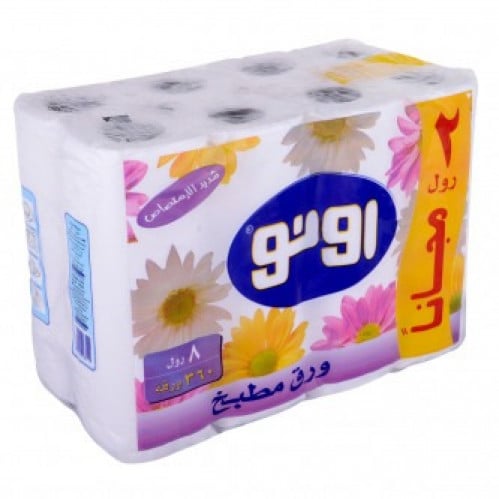 مناديل رول اونو 360 ورقه 8 رولات 21x28 سم