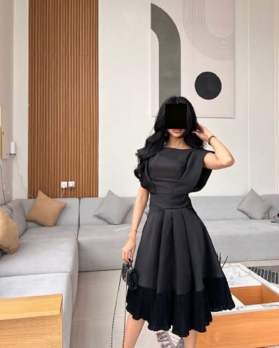 فستان اسود سهرة قصير