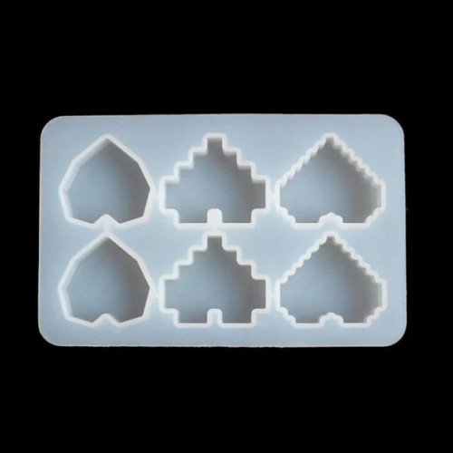 قالب ميداليه شكل قلوب