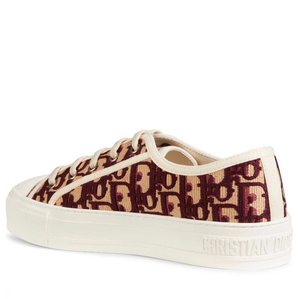 DIOR Walk'n'Dior Dior Oblique Embroidered Cotton Sneaker