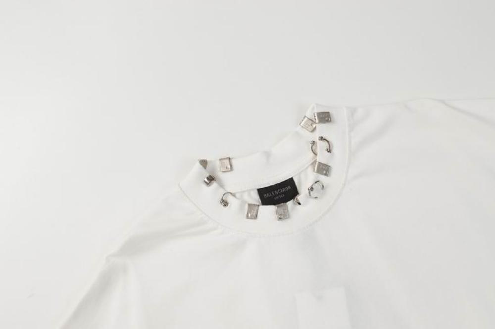 BALENCIAGA Printed cotton-jersey T-shirt Size:(S)