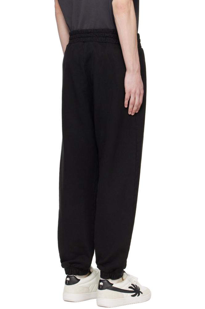 PALM ANGELS Black Printed Sweatpants