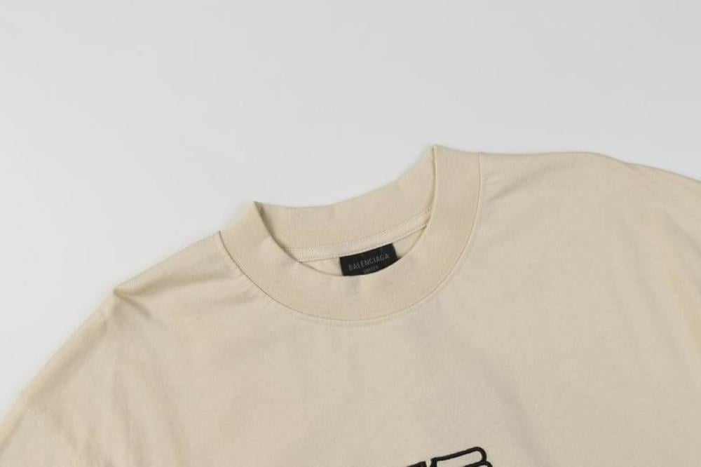 BALENCIAGA Oversized embroidered cotton-jersey T-shirt
