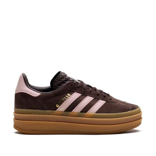 ADIDAS Gazelle Bold brand-stripe suede low-top tra...