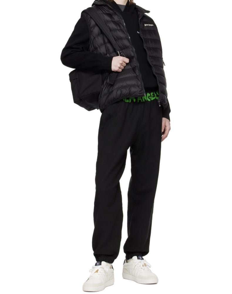 PALM ANGELS Black Printed Sweatpants