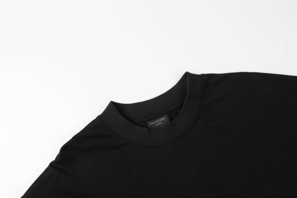 BALENCIAGA Black Political Stencil T-Shirt