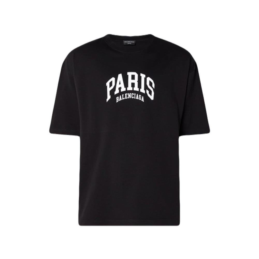BALENCIAGA Printed cotton-jersey T-shirt