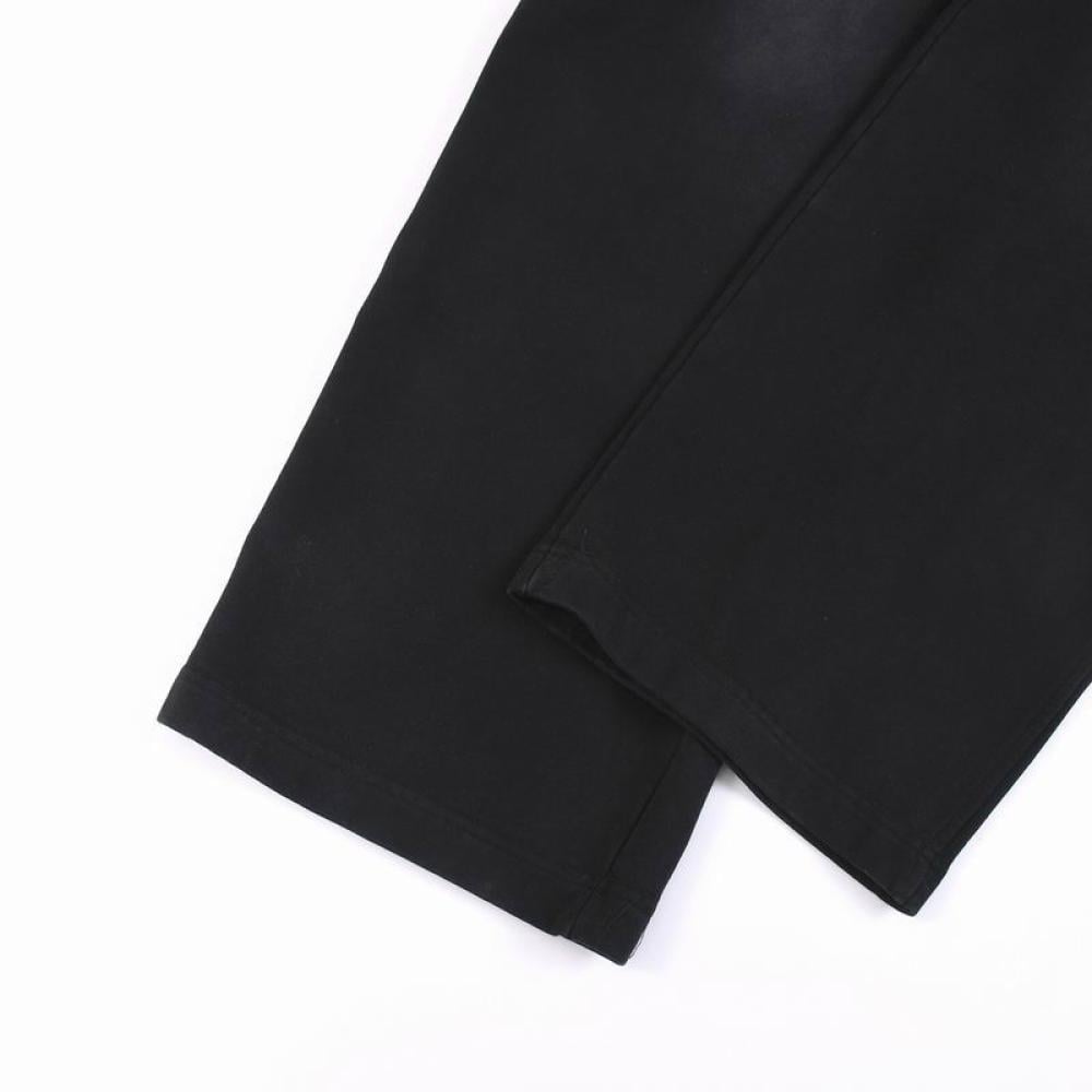 Balenciaga logo-embroidered velour track pants