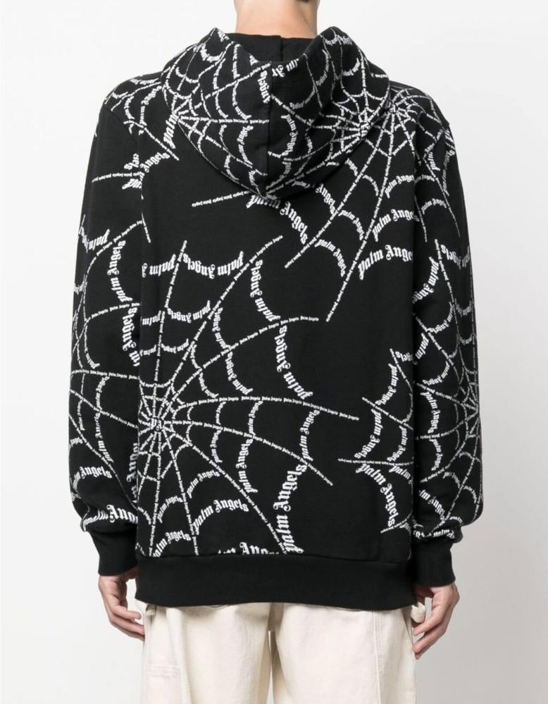 Palm Angels spider web print hoodie