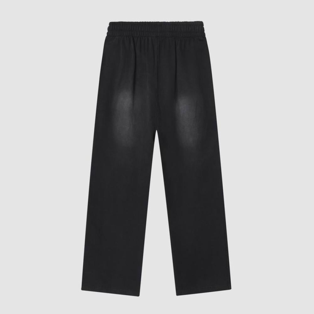 Balenciaga logo-embroidered velour track pants
