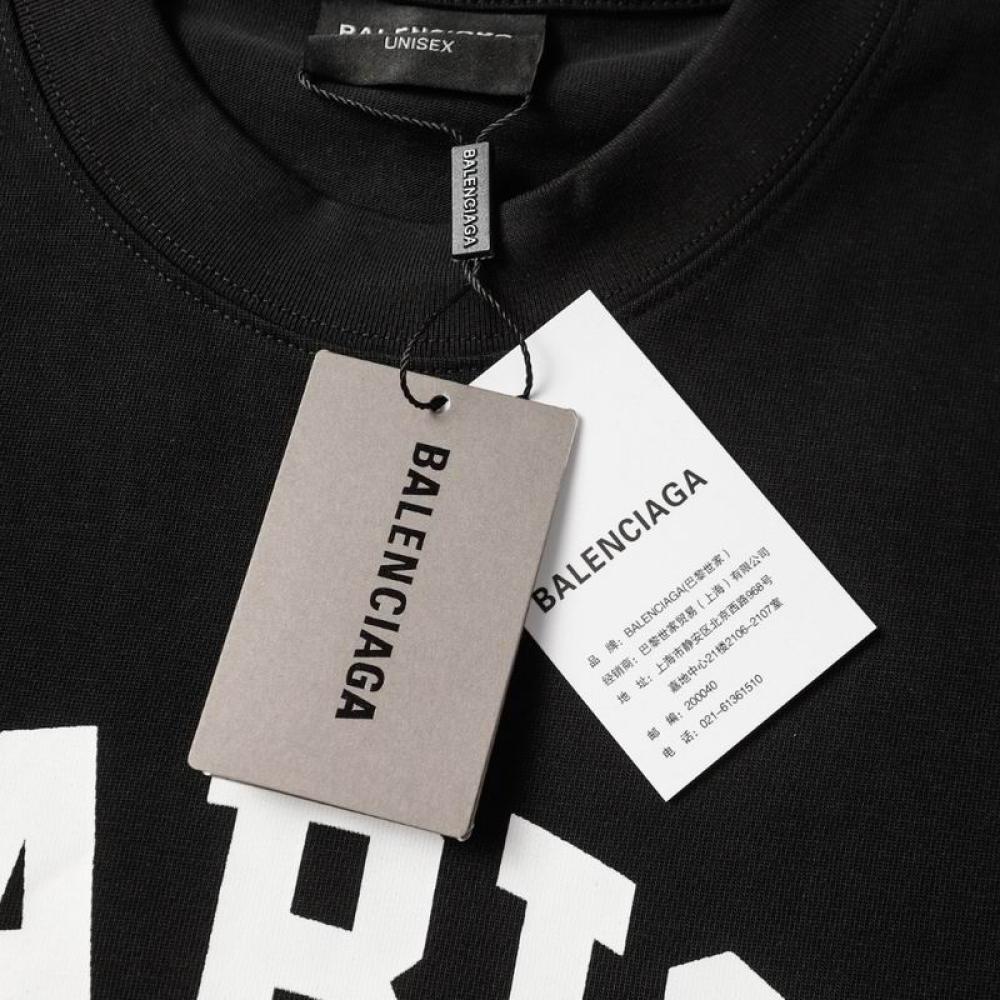 BALENCIAGA Printed cotton-jersey T-shirt