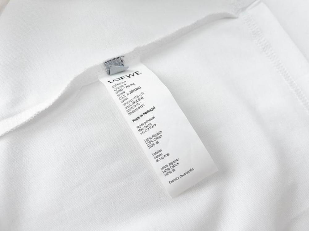Loewe Logo Embroidered Crewneck T-Shirt Size:(M)