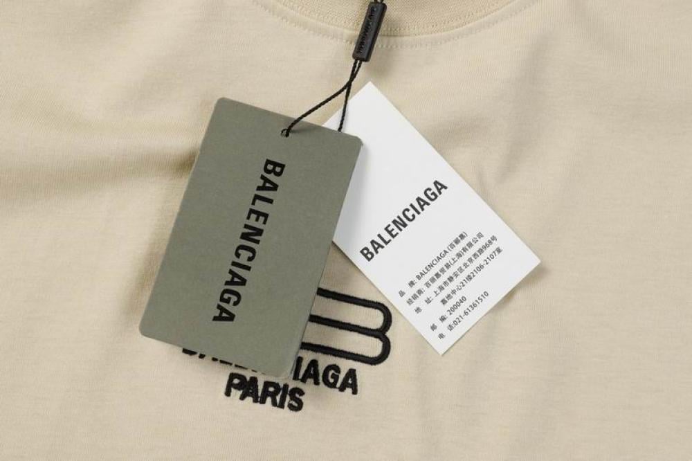 BALENCIAGA Oversized embroidered cotton-jersey T-shirt