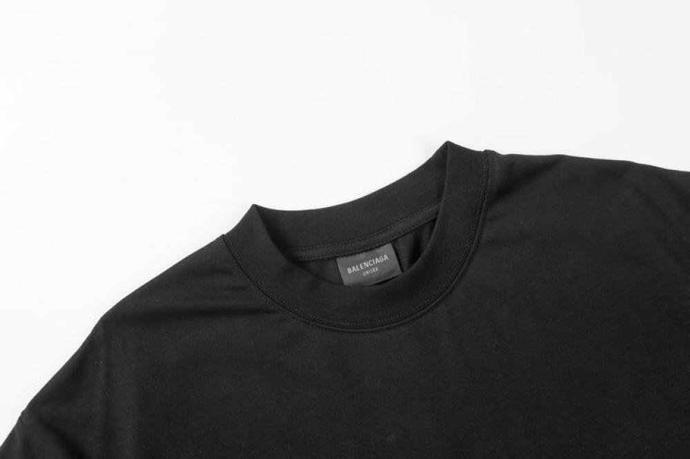 BALENCIAGA Printed cotton-jersey T-shirt Size:(S)